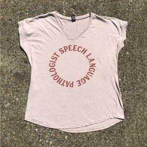 Creamy Neutral beige “Speech Language Pathologist” graphic tee size XL